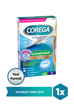 Corega 3 Dakikada Günlük Temizleyici Tablet 30 Adet