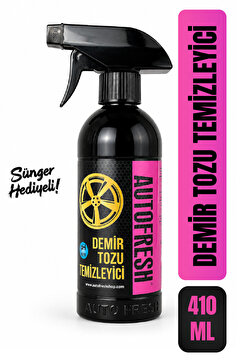 AutoFresh Demir Tozu Temizleyici Jant Ve Kaporta Ph Nötr 410 ml Sünger Hediyeli Süper Güç Profesyonel