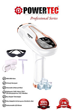 Powertec TR-999  IPL Buz Lazer Epilasyon 999.999 Atım Otomatik/Manuel Mod 9 Seviye