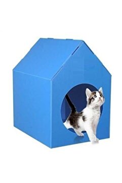 Genel Markalar Plastik Kedi Evi Kedi Kulübesi Kedi Yuvası ( Mavi )