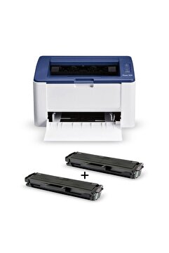 Xerox Phaser 3020 Wi-Fi Mono Lazer Yazıcı + 1 Adet Yedek Pluscopy Toner