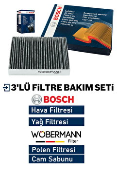 Wöbermann + Bosch Opel Corsa D 1.4 Twinport Filtre Bakım Seti 2007-2014 3K