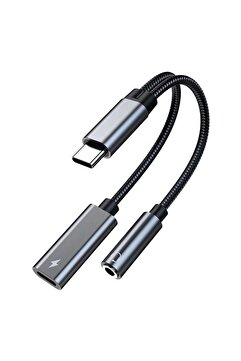 Deppo Trend İphone 15 Pro 16 Plus 17 Pro Max Uyumlu Type-c Kulaklık Çevirici Dönüştürücü Bluetooth Gerektirmez