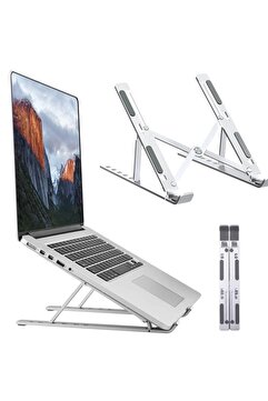 Canderel Metal Ayarlı Laptop Macbook Notebook Stand Tablet Yükseltici Tutucu Alüminyum Stand