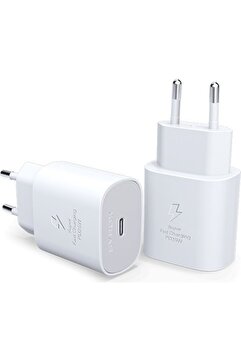 Syrox Samsung Galaxy S23 Ultra 5G Uyumlu Type-C 25W Başlık Hızlı Şarj Aleti Adaptörü(Kablosu Kutuda Yok)
