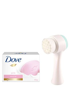 Dove Synee Çift Taraflı Yüz Temizleme Fırçası Pink Güzellik Sabunu