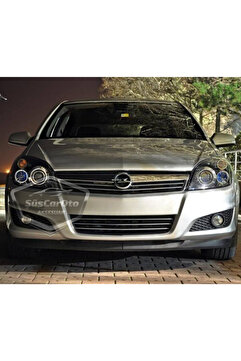 ŞüsCarOto Aksesuar Opel Astra H 2004-2014 Uyumlu Astra H lip Esnek Ön Lip 2 Parça Tampon Altı Dil Karlık Ön Ek