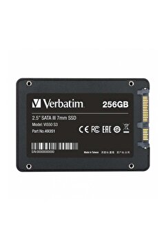 Verbatim 256GB Vi550 S3 SATA 3.0 SSD (Okuma 550MB / Yazma 460MB)