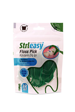 STRLEASY STRLEASY KÜRDANLI DİŞ İPİ (FLOSS PICKS) 32'Lİ