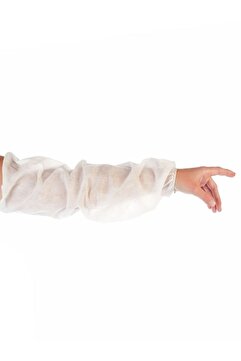 ŞAHKAN NONWOVENS 1.Kalite Nonwoven Kolluk Tela Beyaz 1 Paket 100 Adt Tek Kullanımlık Leke Kir Önleyici