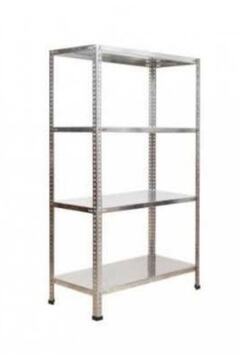 Herrafburada Galvanizraf 4 Katlı Galvaniz Çelik Arşiv Depo Kiler Rafı 31x75x100