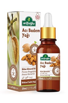 Arifoğlu Acı Badem Yağı Soğuk Sıkım %100 Saf Cilt Bakım ve Masaj Yağı 20ml