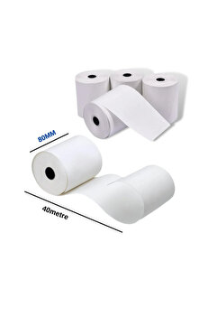 POSA Termal Yazıcı Rulosu, Termal Adisyon Kağıdı 80*40 80mm X 40metre Adisyon Yazıcı Kağıdı (10LU)