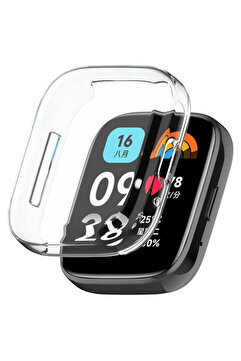 İncisoft Xiaomi Redmi Watch 3 Active Uyumlu Kasa Ve Ekran Koruyucu 360 Tam Koruma Kılıf Kapak