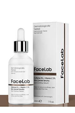 FaceLab Kafein %5 Göz Serumu – Morluk, Şişlik & Göz Altı Torbalarına Karşı Etkili | 30ml