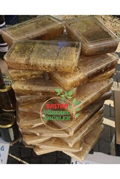 Baştan Yöresel Bozdağ Çıtadan Kesme Mikalarda Petek Bal -1000gr