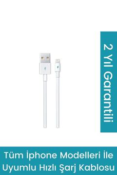 Ttec Iphone Şarj Kablosu Beyaz (iphone 13 - 12 - 11 - X-8-7-6 Destekleyen Şarj Kablosu
