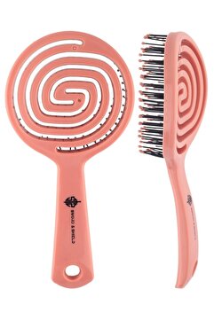 Sword & Shield S&s Pembe Pro Üç Boyutlu Oval Saç Fırçası