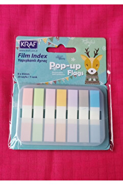 Modellino 7 Renk Yapışkanlı Pop-up Flags Kraf Kitap Ayracı Film İndex