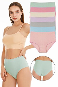 Sensu Kadın Fitilli Yüksek Bel 7'li Külot Set - Kts3080 MODEL-5