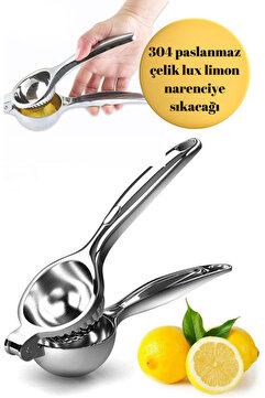 BRE HOME Prolüx Paslanmaz Çelik 304 Ağır Çelik Limon Narenciye Portakal Sıkacağı