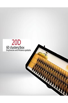 SEBURAM COLLECTION Tekli İpek Naturel 60 Adet 20D Demet 10-12 mm Takma Kirpik