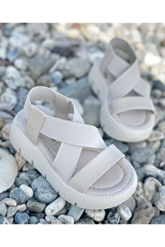 Surpie Shoes Kız Çocuk Sandalet, Lastikli Çocuk Sandalet