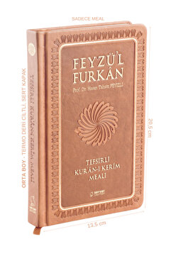 Server Yayınları Feyzü'l Furkân Tefsirli Kur'an-ı Kerim Meali (ORTA BOY-SADECE MEAL-CİLTLİ) Taba
