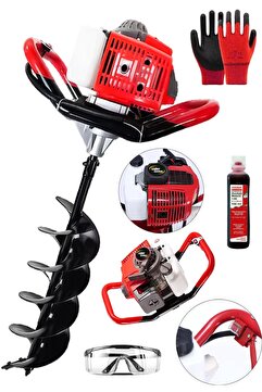 Lieber German Teknoloji 5800 Cc 4x4 Turbo Benzinli 150mm 100cm Fidan Ekme Toprak Burgu Makinesi