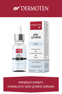 Dermoten Göz Altı , Hyaluronik Asit Gözenek Sıkılaştırıcı ve Kırışıklık Karşıtı Göz Çevresi Serumu 30 ml