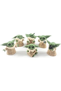 Patavat Baby Yoda 6lı Set Figür Biblo 6 Adet Figür