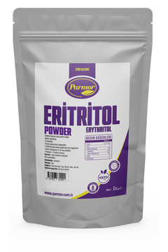 PARMOR Pudra Eritritol 1 kg (Erythritol Powder) - Kalorisiz Pudra Şekeri Alternatifi / Ketojenik & Vegan