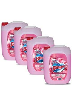 Bingo Soft Yumuşatıcı Gülpembe 5 Litre Ekonomi Paketi 4'lü