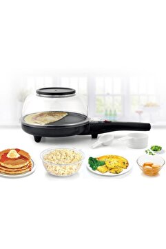 Kiwi Mısır Patlatma ve Krep Makinesi Omlet 3'ü Bir Arada