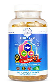 Zühre Ana Omega 3 Balık Yağı - 200 Kapsül (1300 Mg)
