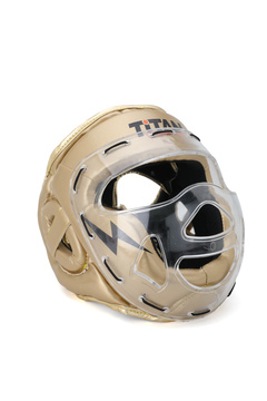 Titan Sport Yüz Korumalı Boks Kaskı , GOLD(ALTIN) Model