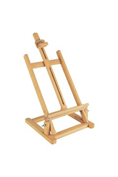 SEYFİKİRTASİYE 35x70 Cm Masaüstü Şövale Kayın Ağacı Ayarlı Ahşap Resim Şovalesi Ressam Sehpası Masaüstü Şövale