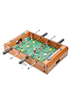 welcomein Ahşap Langırt 4 Kol-12 Figürlü Masa Maçı-football Masa Oyunu - Ayaksız Ahşap Langırt