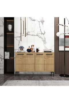 MERT SERT MOBİLYA Stria Meşe Konsol,tv Sehpası,tv Ünitesi,kahve Köşesi,banyo Dolabı,çok Amaçlı Dolap