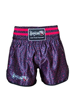 Dragondo MT3442 Muay Thai Şortu Kick Boks Şort Neon Pembe Dijital Baskılı Şort