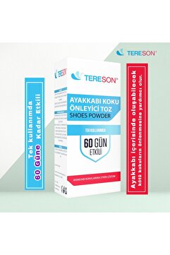 Tereson Ayakkabı Koku Önleyici Toz Tek Kullanımda 60 Güne Kadar Etkili 10 Adet