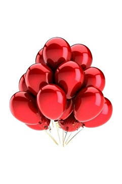 Öz-bal Kırmızı 10'lu Metalik Balon