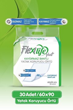 Flexi Life Plus Kaydırmaz Bantlı Kedi Köpek Çiş Pedi 60x90 Cm 30lu Paket