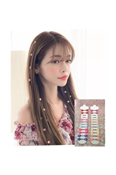 GÜLPEŞE 48 Adet Saç Örgü Süsü Saç Boncuğu Pastel - Renkli