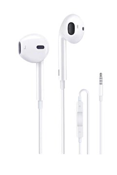 Favors Jack Girişli Beyaz Kablolu Kulaklık Ios Android Uyumlu 3.5 mm Kulaklık