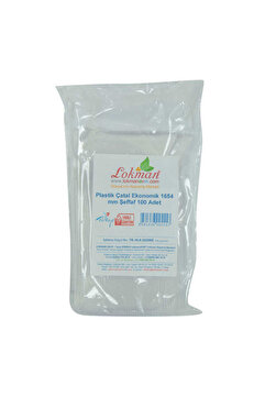LokmanAVM Plastik Çatal Ekonomik 1654 Mm Şeffaf 100 Adet 1 Paket