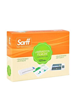SARFF 125 Mikron A4 Pvc Laminasyon Film ÜRÜN YENİ AMBALAJIYLA GÖNDERİLECEKTİR(100 LÜ PAKET)