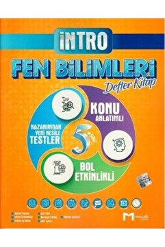 Mozaik Yayınları 5. Sınıf Fen Bilimleri İntro Defter Kitap / Kolektif / Mozaik Yayınları / 9786257870290