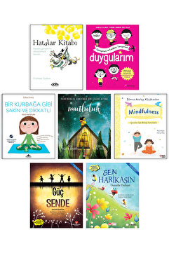 Masalperest Mindfulness Çocuklar için Bilinçli Farkındalık Hatalar Kitabı Bir Kurbağa Gibi Sakin ve Dikkatli 7li