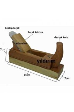 BBA HOME Ağaç Rendesi Marangoz Rendesi Kapı Altı Rendesi Topuzlu Ahşap Rende